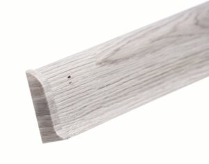Levá koncovka k soklové liště PVC Dub Šedý